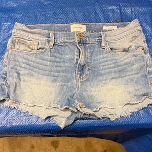 Frame Denim Women's Light Blue Le Cutoff Denim Shorts